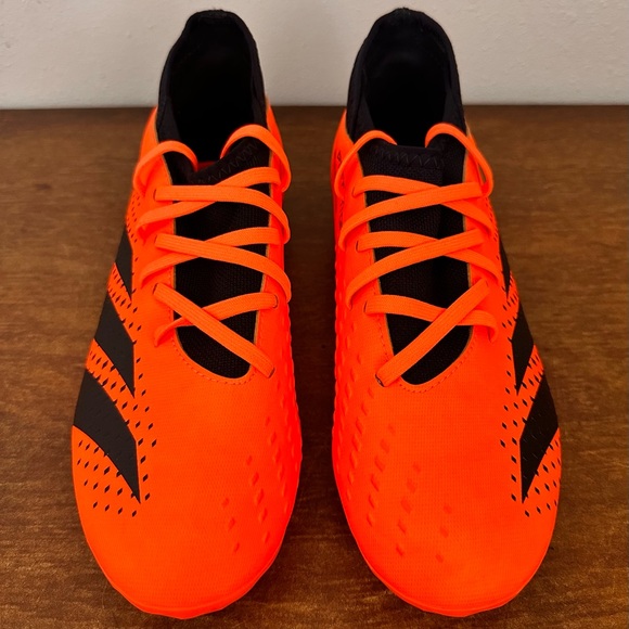 Adidas Predator Accuracy.3 Soccer Cleats Youth Size 6 Black /Orange GW4608 NEW - Picture 2 of 8